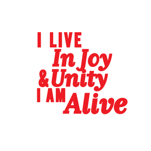 "I live In Joy and Unity I Am ALIVE" Manifestation Tattoo 2-Pack