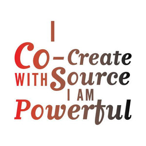 "I Co-Create with Source I Am Powerful" Manifestation Tattoo 2-Pack