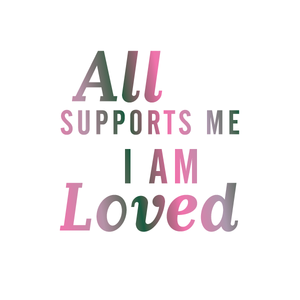 "All SUPPORTS ME I AM LOVED" Manifestation Tattoo 2-Pack