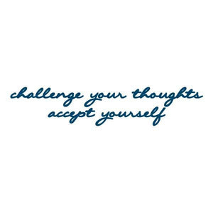 "Challenge Your Thoughts Accept Yourself" Manifestation Tattoo 2-Pack