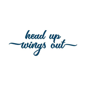 "Head Up Wings Out" Manifestation Tattoo 2-Pack