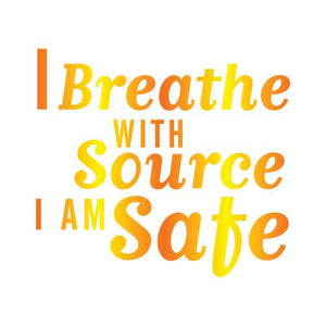 "I Breathe with Source I Am Safe" Manifestation Tattoo 2-Pack
