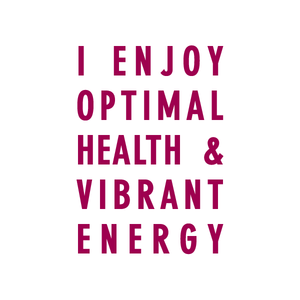 "I Enjoy Optimal Health and Vibrant Energy" Manifestation Tattoo 2-Pack