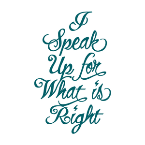 "I Speak Up for What is Right" Manifestation Tattoo 2-Pack