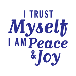 "I Trust Myself I Am Peace & Joy" Manifestation Tattoo 2-Pack