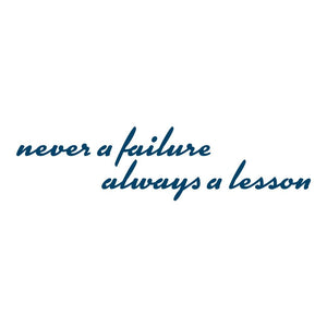 "Never a Failure, Always a Lesson" Manifestation Tattoo 2-Pack