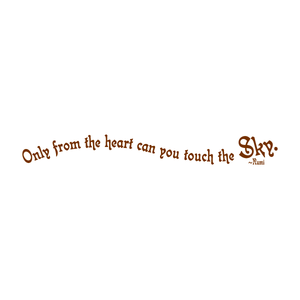 "Only From the Heart Can You Touch the Sky" (Oversized Henna) Manifestation Tattoo 2-Pack