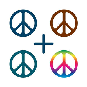 "Peace Signs" Manifestation Tattoo 2-Pack
