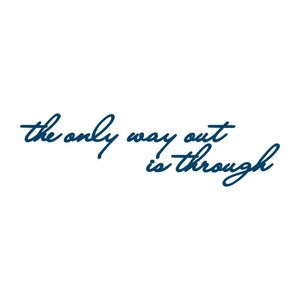"The Only Way Out Is Through" Manifestation Tattoo 2-Pack