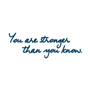 "You Are Stronger Than You Know" Manifestation Tattoo 2-Pack